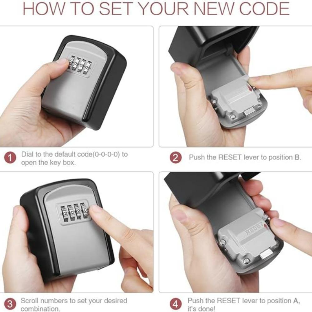 Ящик для ключей с паролем, проживание в семье, настенное крепление на стройке, противоугонный вход, ящик «кошачий глаз», инженерный замок с паролем