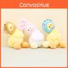 Cute Tilted Head Duck Keychain Plush Toy Soft Duck Doll Stuffed Animal 14cm Tall