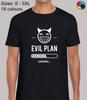 Evil Plan Now Loading Funny Novelty Regular Fit T-Shirt Top TShirt Tee for Men