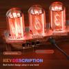 Часы ClocTeck Nixie Tube Clock Sync, 16 миллионов цветов, ретро-современные деревянные цифровые часы, Wi-Fi и возможность настройки