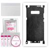 apgo Protective Skin Sticker for the Back+sides Compatible with Samsung Galaxy Note 8, Full Wrap Film, Foil, Vinyl - Pattern Black Leather