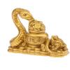 1 шт. золотая статуэтка змеи жабы фэн-шуй монета деньги богатство удача домашний директор