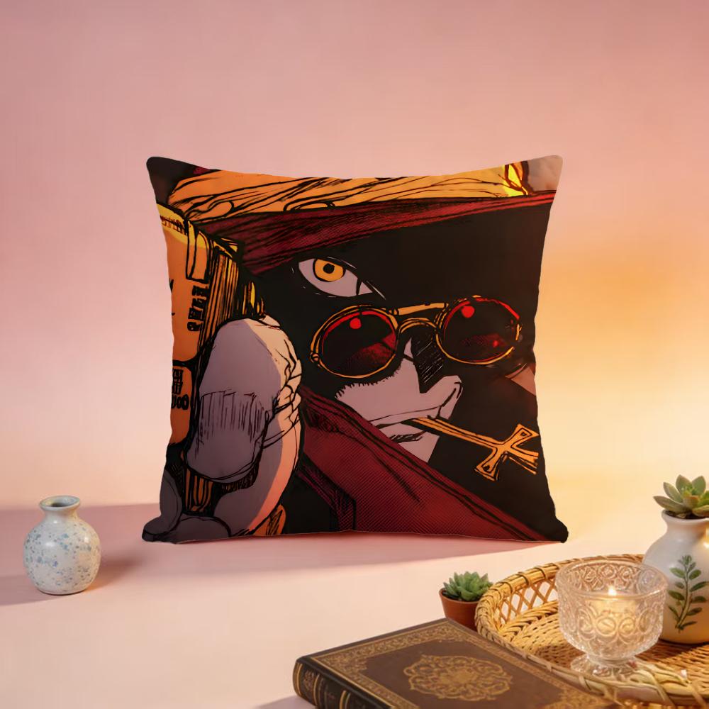 New HHellsingable Cushion Cover Premium SkinFriendly Pillow Case MultiPurpose for Home Office Travel