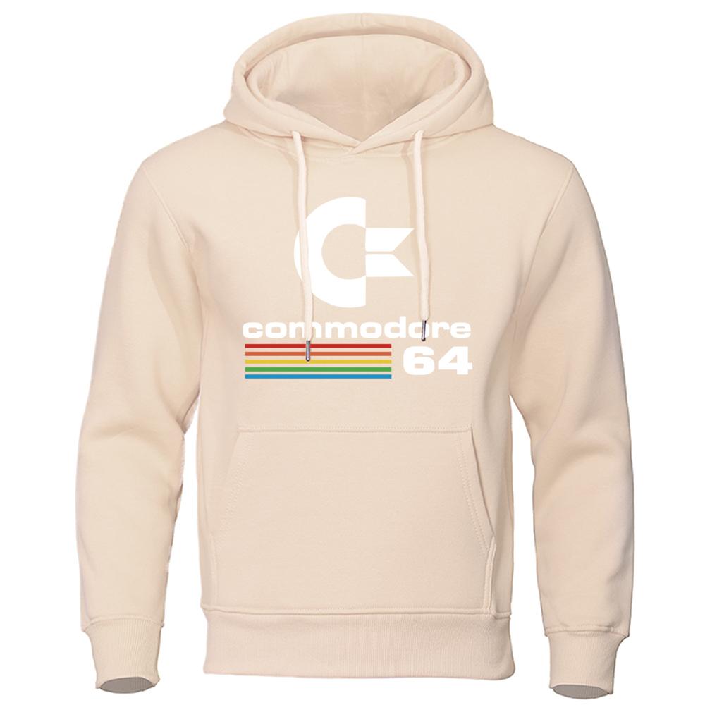 Удобный мужской спортивный костюм осень-зима толстовка с капюшоном Commodore 64 Cool Clothing Длинные рукава толстовки