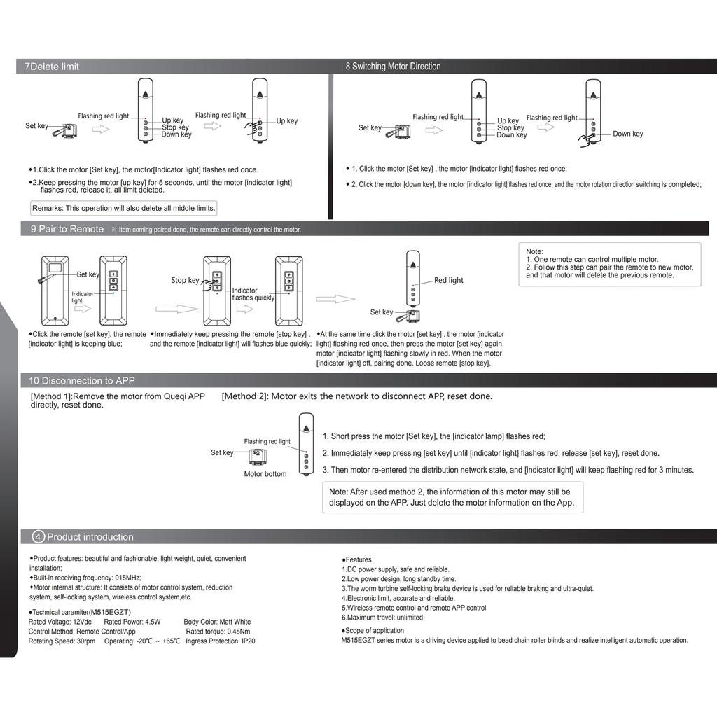 Tuya ZigBee M515EGZT Интеллектуальный мотор для штор с бусинами Интеллектуальный дом Бытовая жизнь Отель