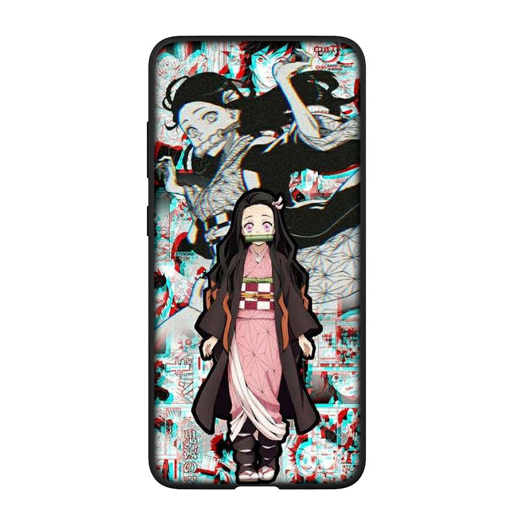 Чехол для телефона Samsung Galaxy S25 S24 S23 iPhone 16 15 Xiaomi Redmi Note 14 13 12 16E 11 Pro Max OPPO Moto Huawei Kokushibo Demon Slayer Nezuko Cover