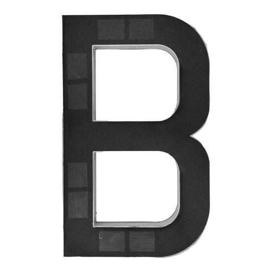 Солнечный знак с номером дома 9 дюймов со светодиодной подсветкой, знак с адресом, автоматическое включение/выключение, водонепроницаемый, солнечный светодиодный номер, установка без сверления, современная адресная табличка