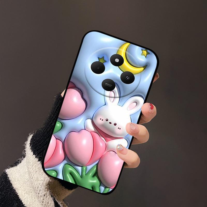Для Redmi 14C 4G Мягкий Чехол 14R Стильный Мультяшный Расписной ТПУ Силиконовый Чехол для Телефона Для Xiaomi Poco C75 4G 5G Ударопрочный Coque Чехлы