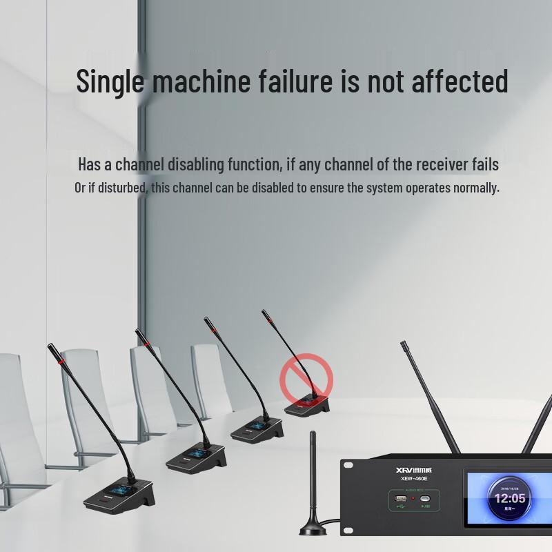 XEW-460F Professional Wireless Conference Microphone System (CN version)