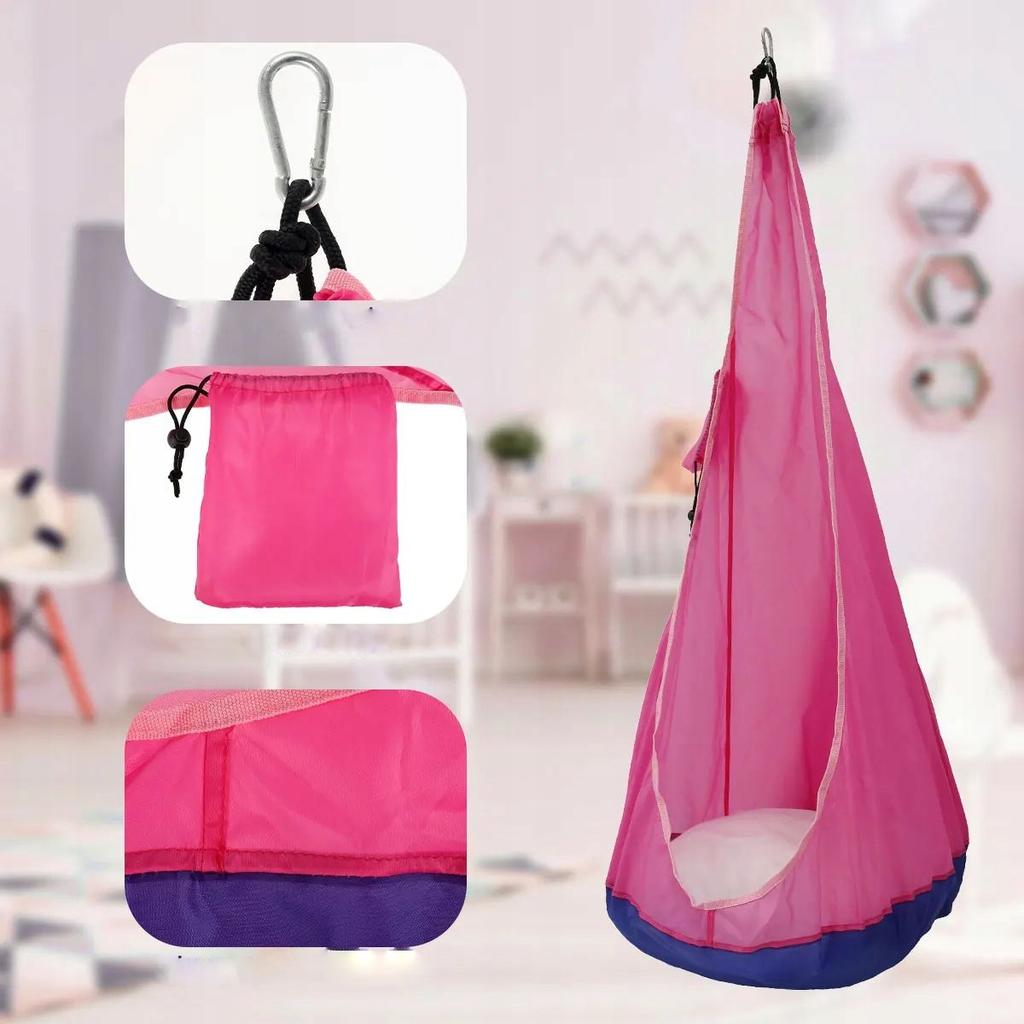Garden Home Swing Cocoon For Children Hanging Chair Seat Pink