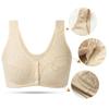 Spring New Product Thin Cotton Thin Sports Nursing Bra Women's Front Buckle Vest Type No Steel Ring Comfortable Underwear