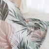 LUSH bedding set 220x200 cm - cotton sateen, tropical leaf pattern