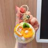 1pc Trendy Plush Crocheted Cake Oranges for Women with Cute Charm, Decorative Accessory for Keys, Bags & Backpacks Gift Bag Charm