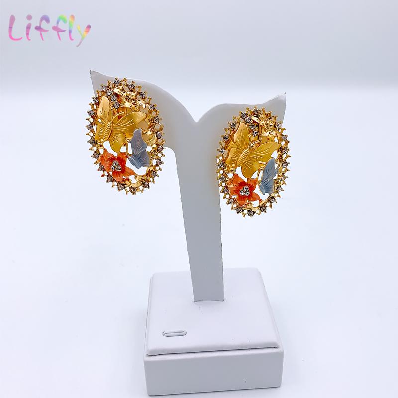 Африканские ювелирные изделия, очаровательное ожерелье, серьги, Дубайские золотые ювелирные наборы для женщин, свадебный браслет, кольцо, кулон, комплект ювелирных изделий