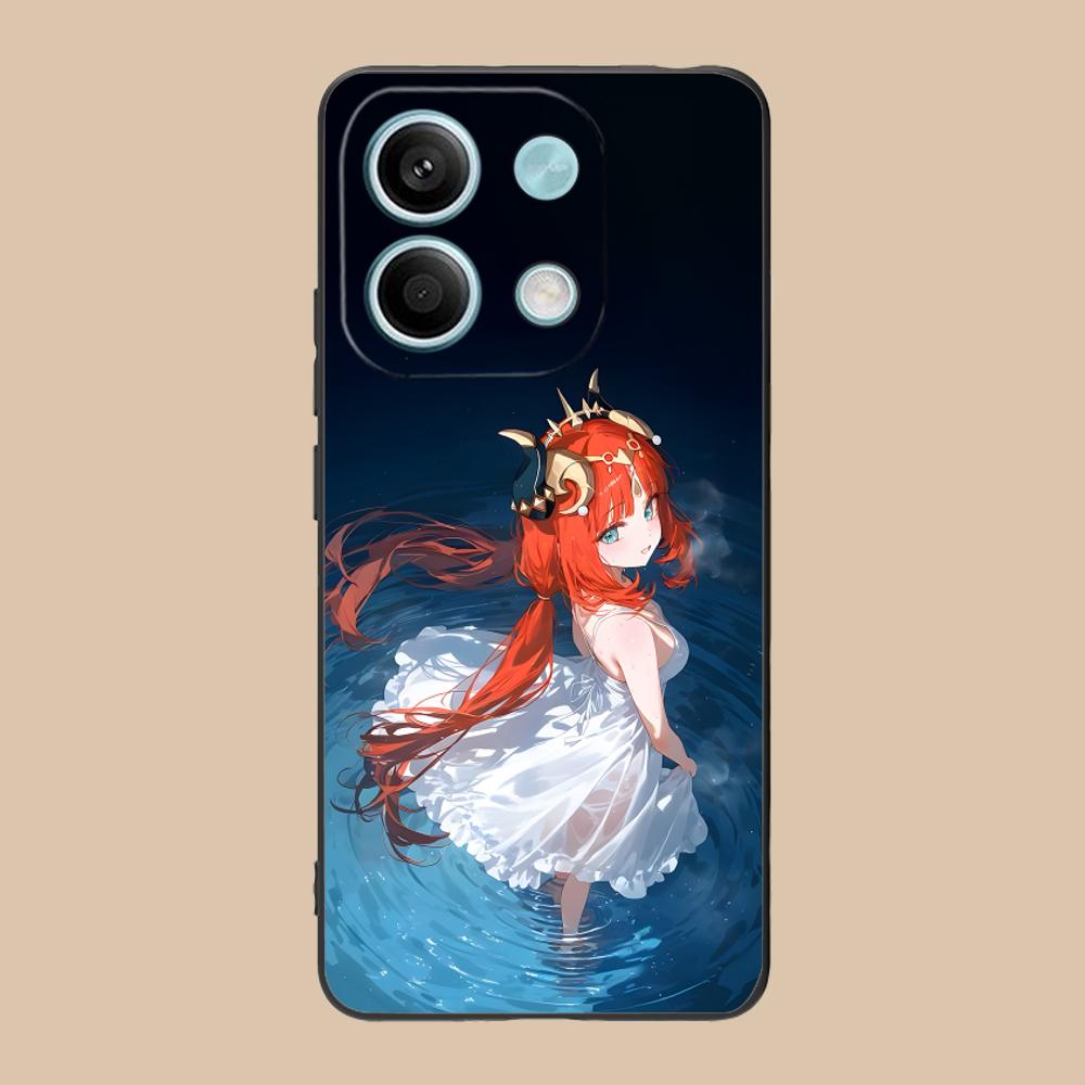 Игровой чехол GI Nilou Матовый ТПУ для мобильного телефона POCO F7 F6 F5 F4 F3 F2 Pro GT C75 C71 C65 C61 C40 Pro Ultra Цветной чехол