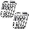 304 Stainless Steel Ring Catch Quick Link Carabiner Key Chain 8mm Thick 10 Lock, SUS304, Ring, Connection, Anti-Intrusion, Secure, Link, 3.5mm, 5mm,