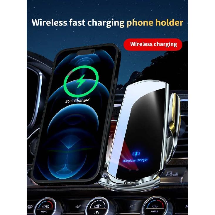 Car Mount for Volkswagen ID.Buzz GTX 2025 12.9" Screen Panel Fixed Base Phone Holder Wireless Charging Phone Stand Car Accessory