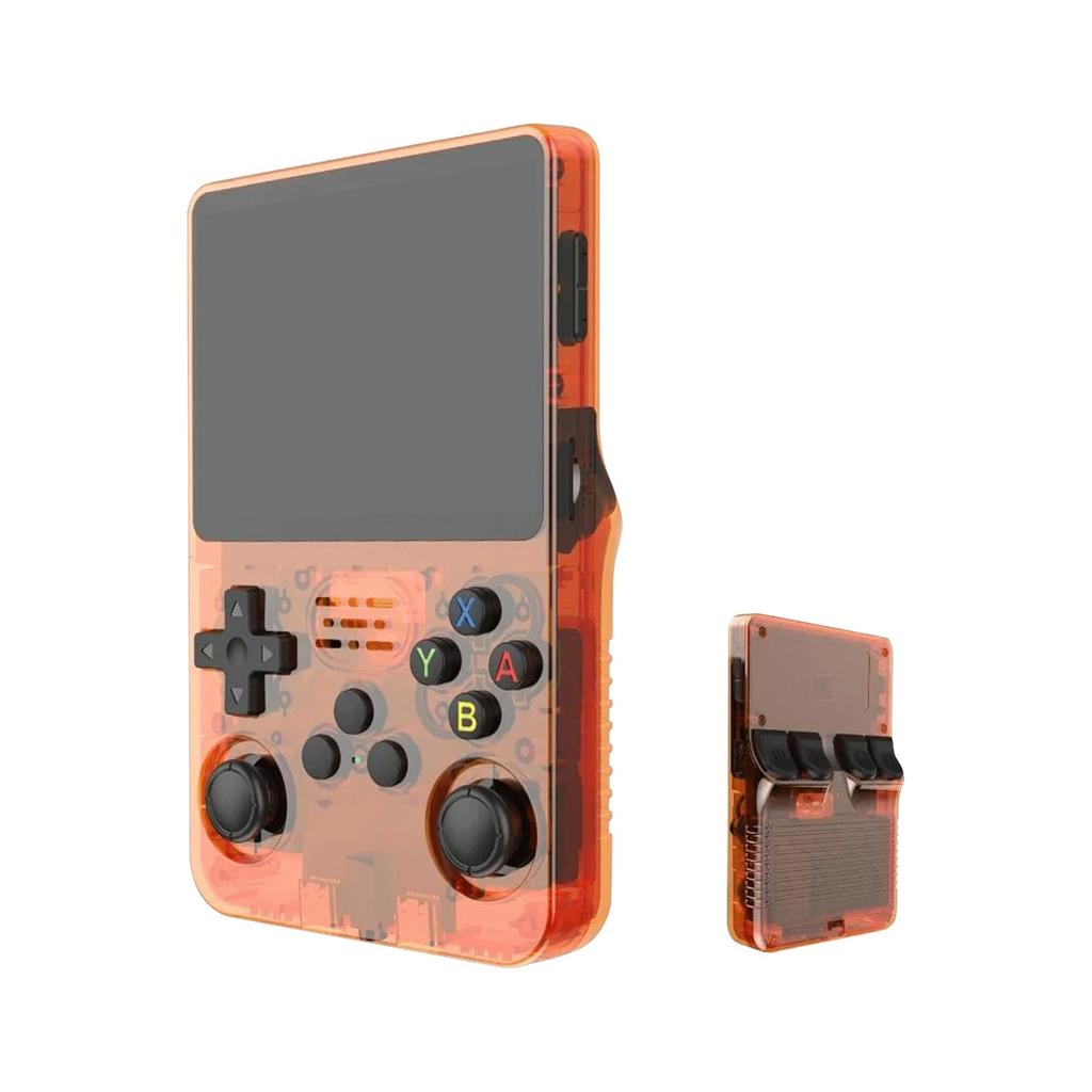 Ретро портативная игровая консоль R36s, встроенная 64 ГБ, портативная игровая консоль с большим 3,4-дюймовым экраном