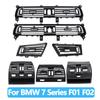Quality Full Chrome Console Air Conditioning AC Vent Grille Outlet For BMW 7 Series F01 F02 730 735 740