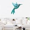 Wrought Iron Hummingbird Ornament Metal Wall Art Decor Hanging Crafts for Home Living Room Bedroom Outdoor Garden Decor
