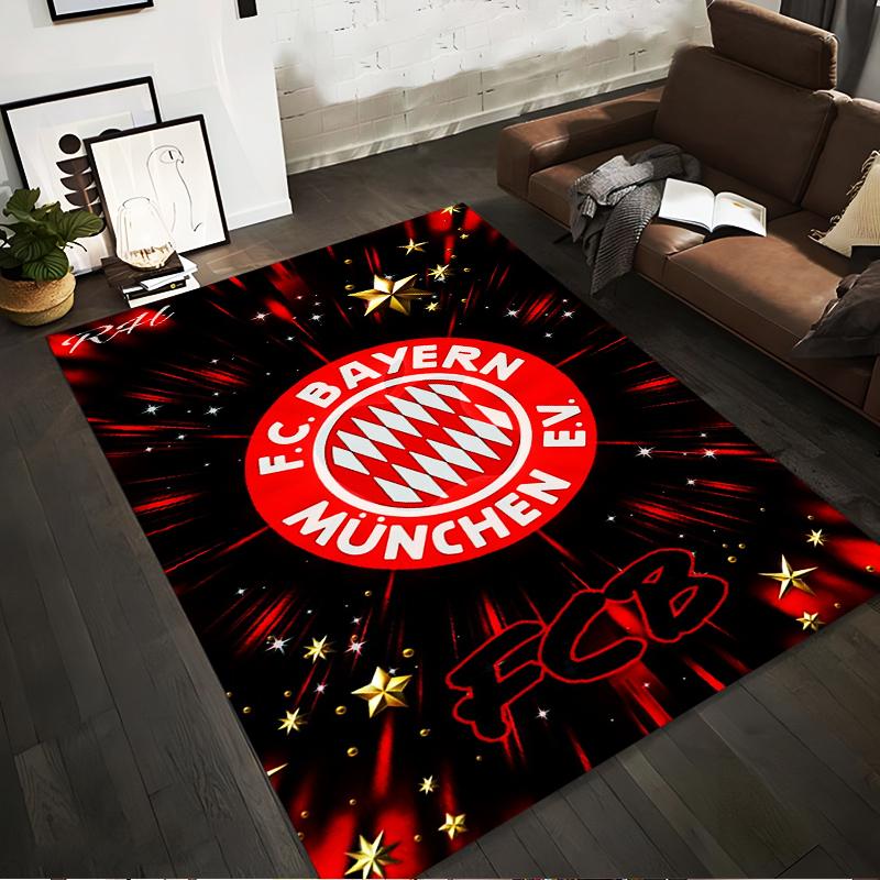 FC Bayern München Designed floor mat, suitable as a non-slip mat for the living room or bedroom sofa