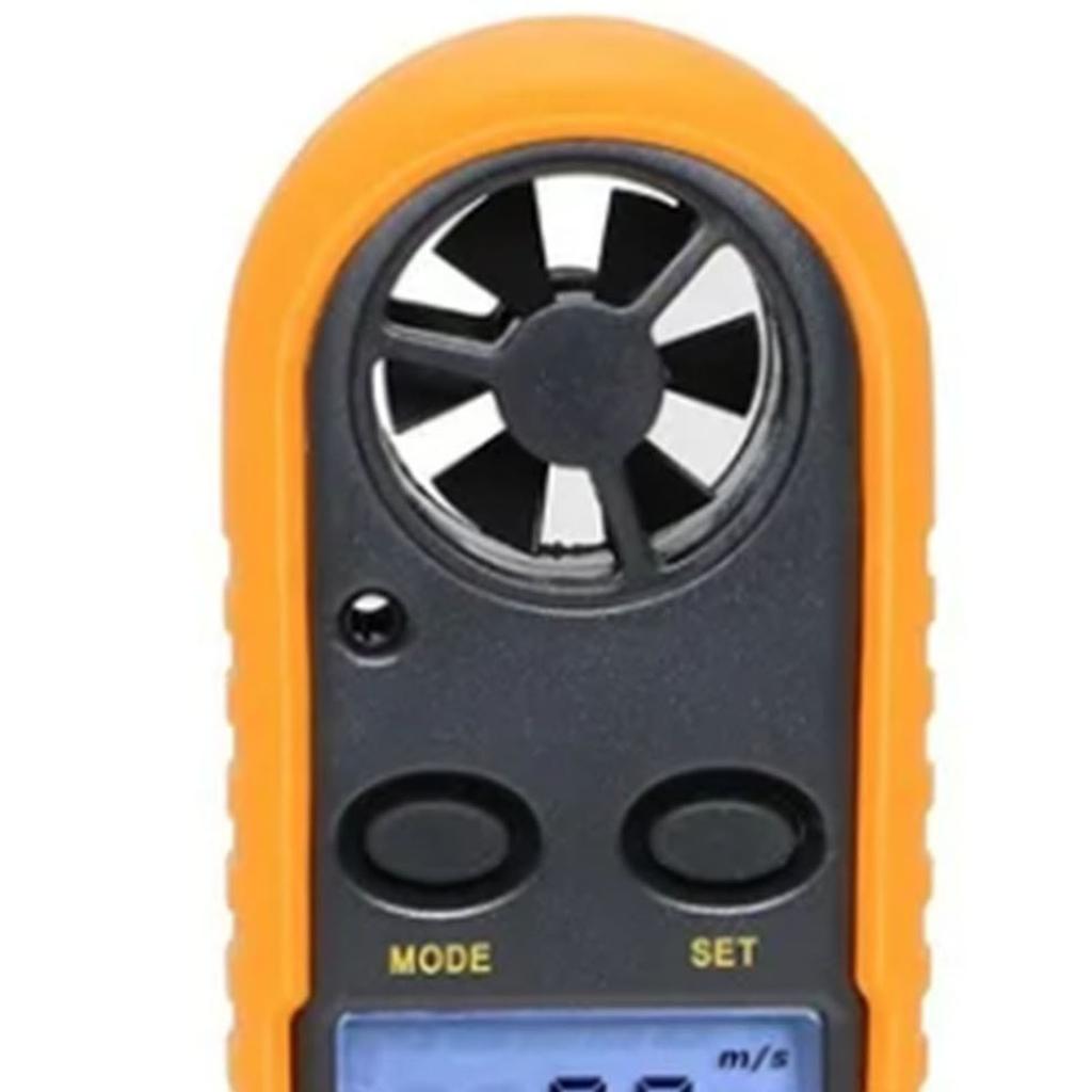Pocket Digital Anemometer LCD Display Wind Speed Temperature Test Meter with Button Battery