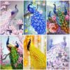 DIY Peacock 5D Diamond Painting Full Round Drill Animal Diamond Embroidery Cross Stitch Mosaic Kits Resin Home Decor Wall Art