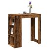 VidaXL Bar Table with Shelves Old Wood Engineered Wood, Pub Table, High Table, Bar Stool Table, Table 854362
