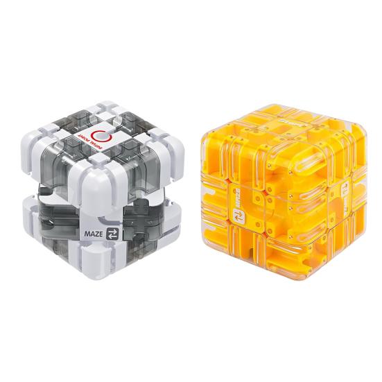 1/2 шт. 3D Головоломка Лабиринт Куб Головоломка 3x3 Лабиринт с перекатывающимся шариком Снятие стресса Тренировка логического мышления Ручной лабиринт с бусинами Обучающая игрушка