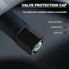 HGC2 new Car Wheel Tire Valve Stems Cap With Keychain Keyring Badge For Skoda octavia a5 a4 mk1 fabia superb rapid mk3 yeti 2006 sign