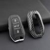 Peugeot Citroen DS Key Cover: Carbon Fiber Protective Shell for 4008, 5008, C5 Smart Remote.