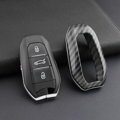 Чехол для ключа Peugeot Citroen DS: Защитный чехол из углеродного волокна для 4008, 5008, C5 Smart Remote.