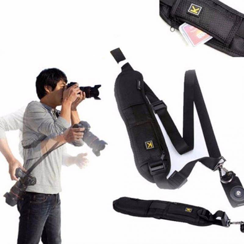 Гибкий ремень для камеры для DSLR с металлическими компонентами и удобной подкладкой