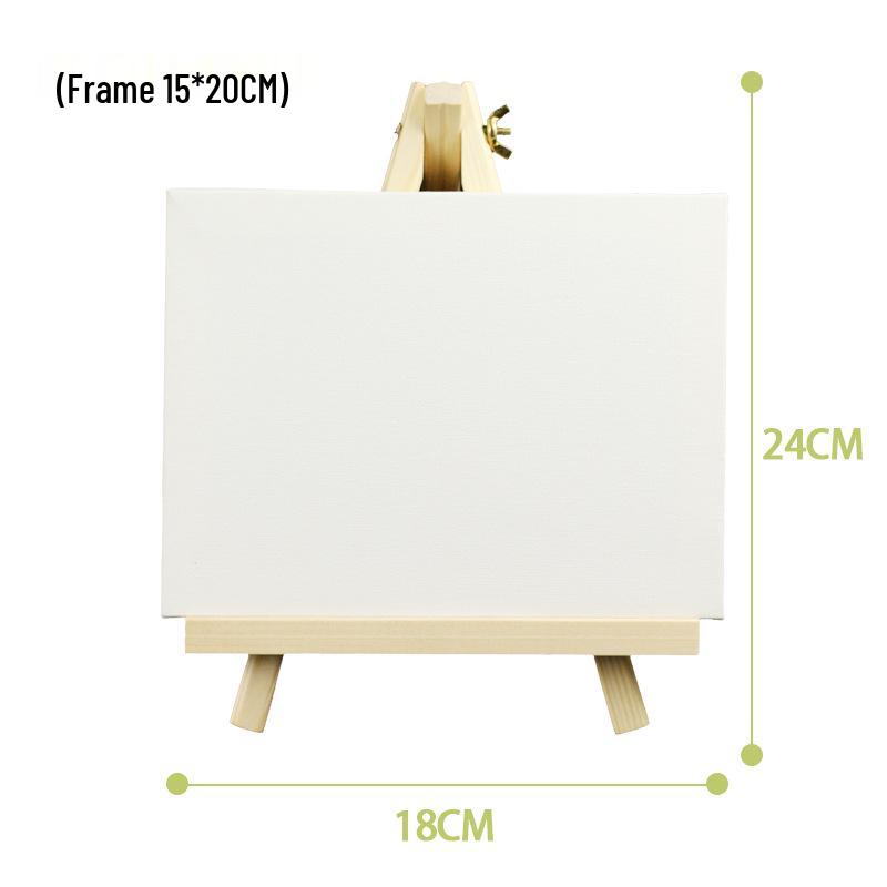 Детский мини набор для цифровой живописи маслом своими руками с мольбертом из массива дерева