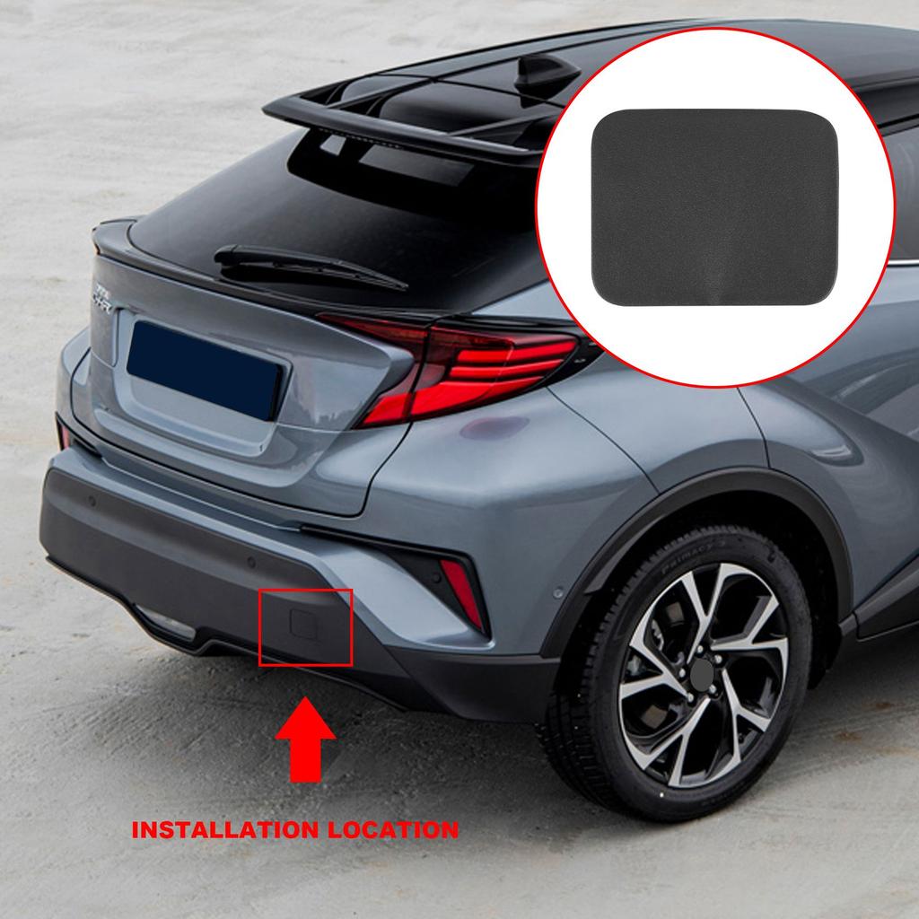 N62R-For Toyota C-HR 2017-19 Trailer Tow Hook Cover Cap Rear Bumper Unpainted 52162-F4010