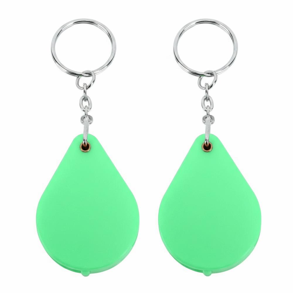 32mm Lens Diameter Pocket Magnifying Glass With Key Ring Mini Magnifying Glass Jewelry Inspection