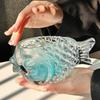 Коктейльный инструмент 3D стакан в форме рыбы-фугу Толстый стакан для мороженого Бокал для вина Прекрасный прозрачный стакан в форме рыбы Ресторан