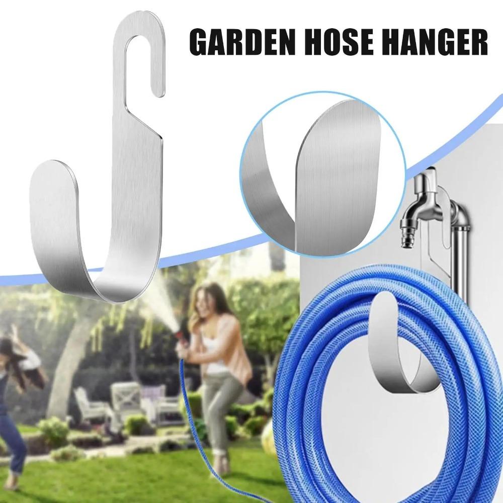 Stainless Steel Garden Hose Holder Heavy Duty Hose Storage Rack Hose Hanger For Home Garden Yard