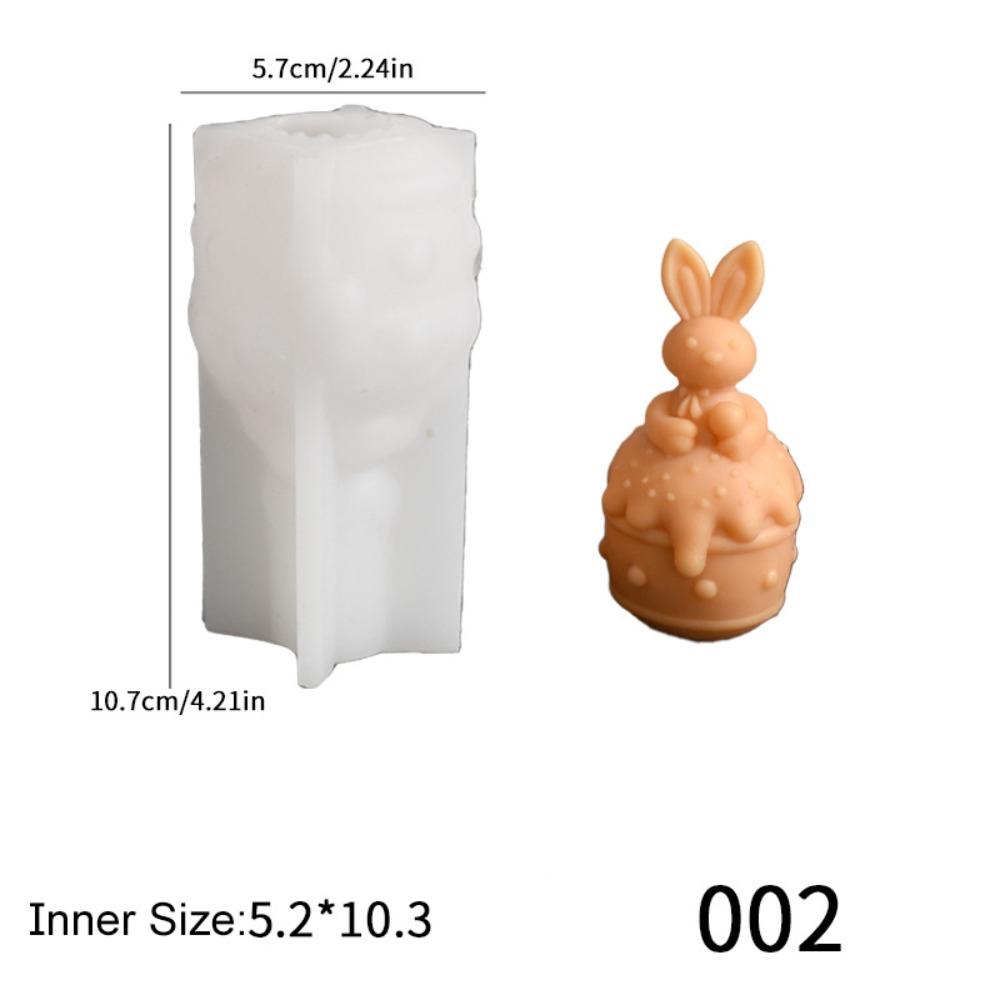 Силиконовая форма для пасхального кролика, жаропрочный инструмент для изготовления свечей, портативная форма для шоколада, подарки