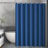 Усовершенствованная темно-синяя простая современная очень простая однотонная занавеска для душа в ванной комнате, перегородка для ванной комнаты, водонепроницаемый материал PEVA