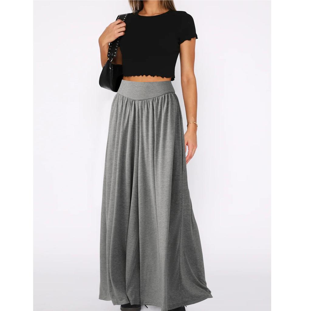 Женские широкие брюки из хлопка и льна больших размеров на весну и лето, минималистичные прямые брюки с эластичной драпировкой в ​​стиле ретро в стиле ретро