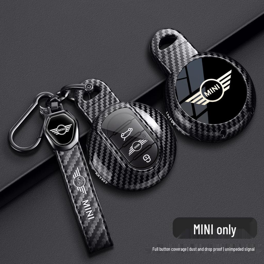 Чехол для ключей BMW Mini для Countryman и Cooper (Модели F54, F55, F56, F60) - Металлический корпус из углеродного волокна