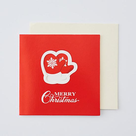 Поздравительная открытка Модная красочная легкая рождественская открытка Экологичная инновационная рождественская открытка Рождественская открытка для подарков