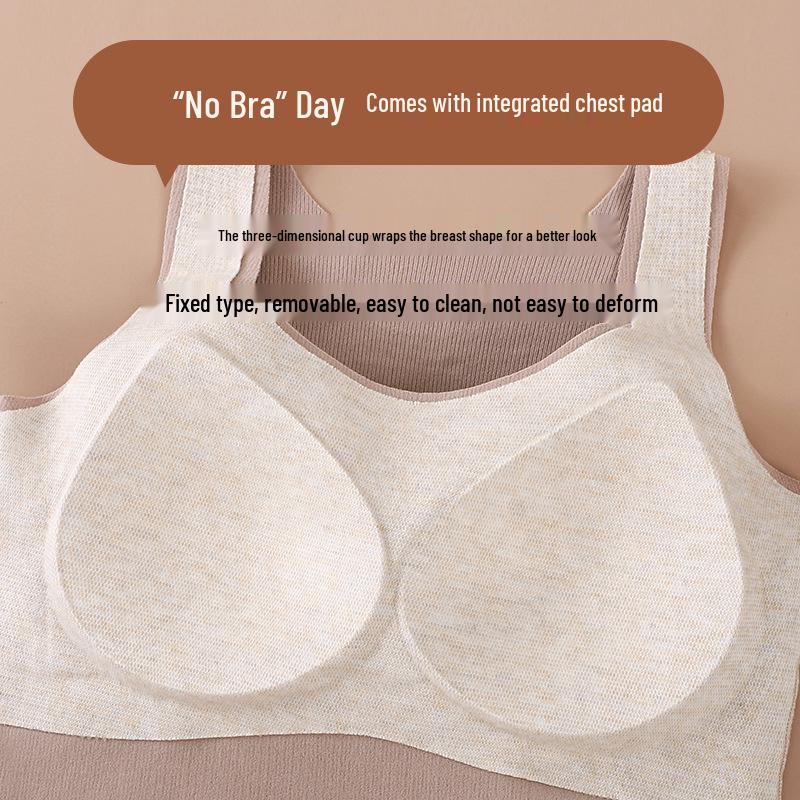 Женский антистатический длинный теплый жилет: Встроенные чашки бюстгальтера, Акрил, Мягкий цельный верхний и нижний слой для осени/зимы