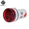 11MM Digital Display Mini Voltmeter DC 11V 111V AC Round Square Ampere Current Volt Voltage Meter LED Signal Light indicator