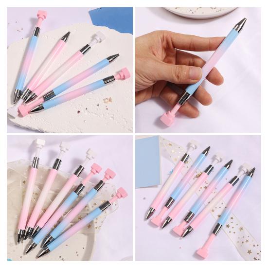 Refillable Wax Pen Automatic Diamond Art Pen with Wax Refills Rhinestone Placement Pen for Nail Art Diamond Art DIY Craft