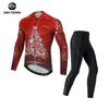 XINTOWN Mens Cycling Jersey Set Long Sleeve Road Bike Clothing