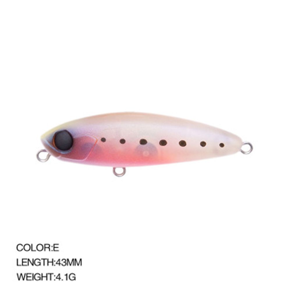 Transparent Useful Crankbaits Minnow Lures Pencil Baits with Steel Ball Winter Fishing Fish Hooks