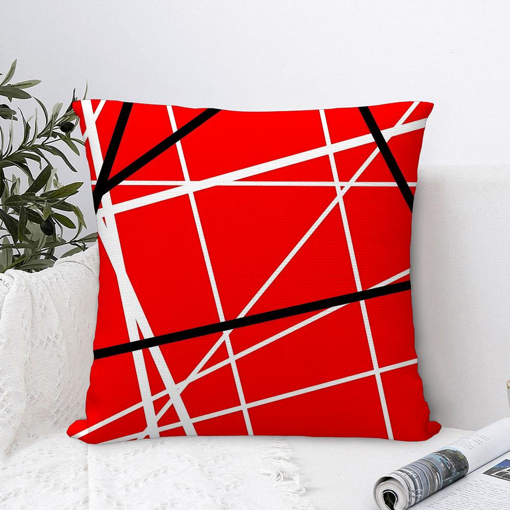 V-Van H-Halen Rock Pillow Case Plush Fabric Soft Pillowcase Double Sided Print Cushion Cover Household Gifts
