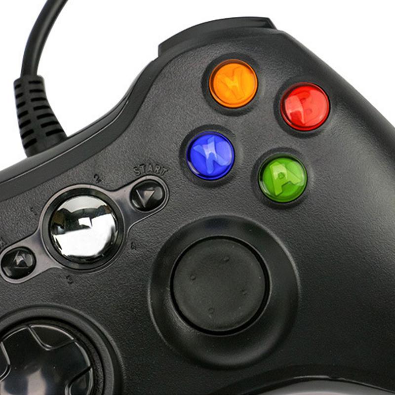 USB Wired Vibration Gamepad Joystick for PC Controller for Windows 7 / 8 / 10 No